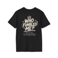 Who Fumbled Me?™ Men’s Graphic Tee — Signature Black T-Shirt