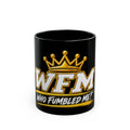 Who Fumbled Me?™ WFM Crown Mug - Official Comeback Club Black Coffee Mug
