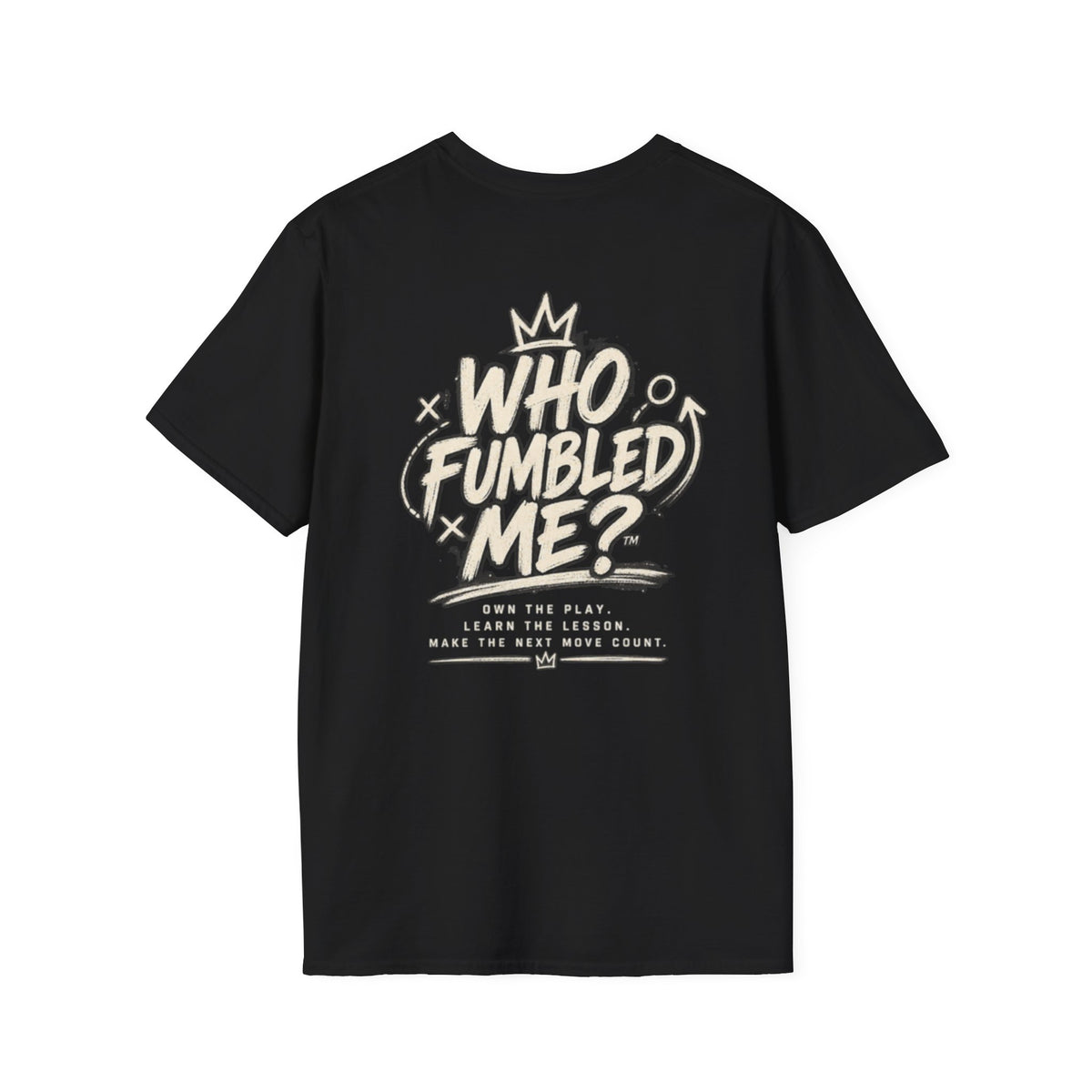 Who Fumbled Me?™ Women's Graphic Tee — Signature Black T-Shirt