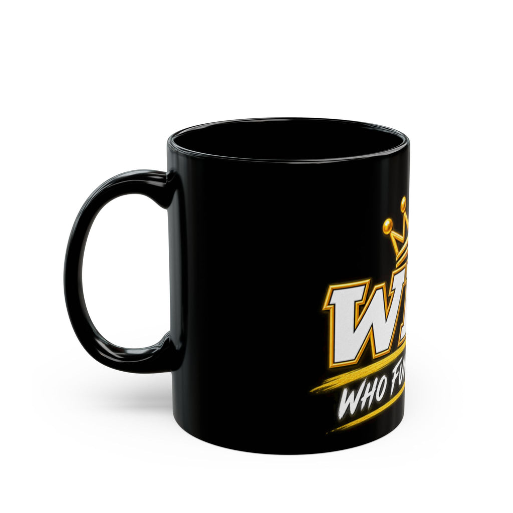 Who Fumbled Me?™ WFM Crown Mug - Official Comeback Club Black Coffee Mug